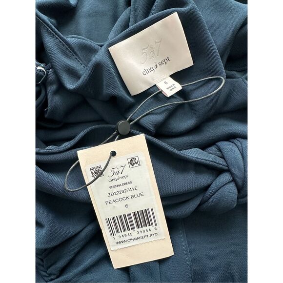 Cinq à Sept Brenna Jersey Tie Midi-Dress US 6 $395 - Picture 11 of 11